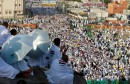 Muslim pilgrims gather on the plains of Arafat during the annual haj pilgrimage, outside the holy city of Mecca